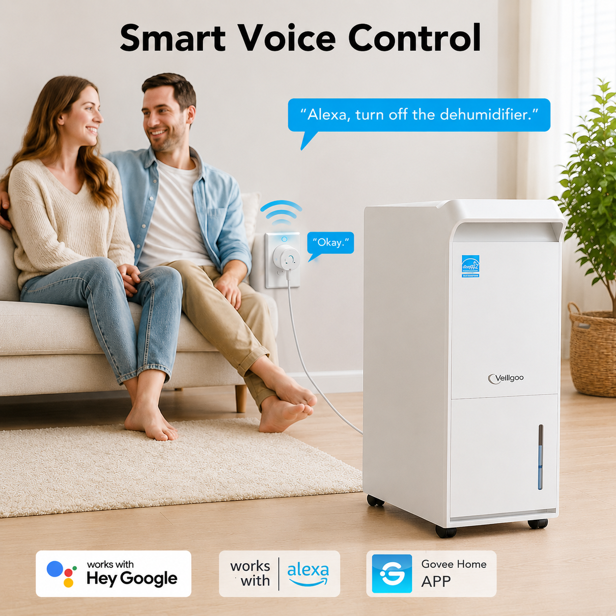 WiFi Smart Plug with Energy Monitoring, Works with Alexa & Google Home